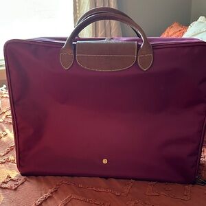 Longchamp Purple Travel Bag